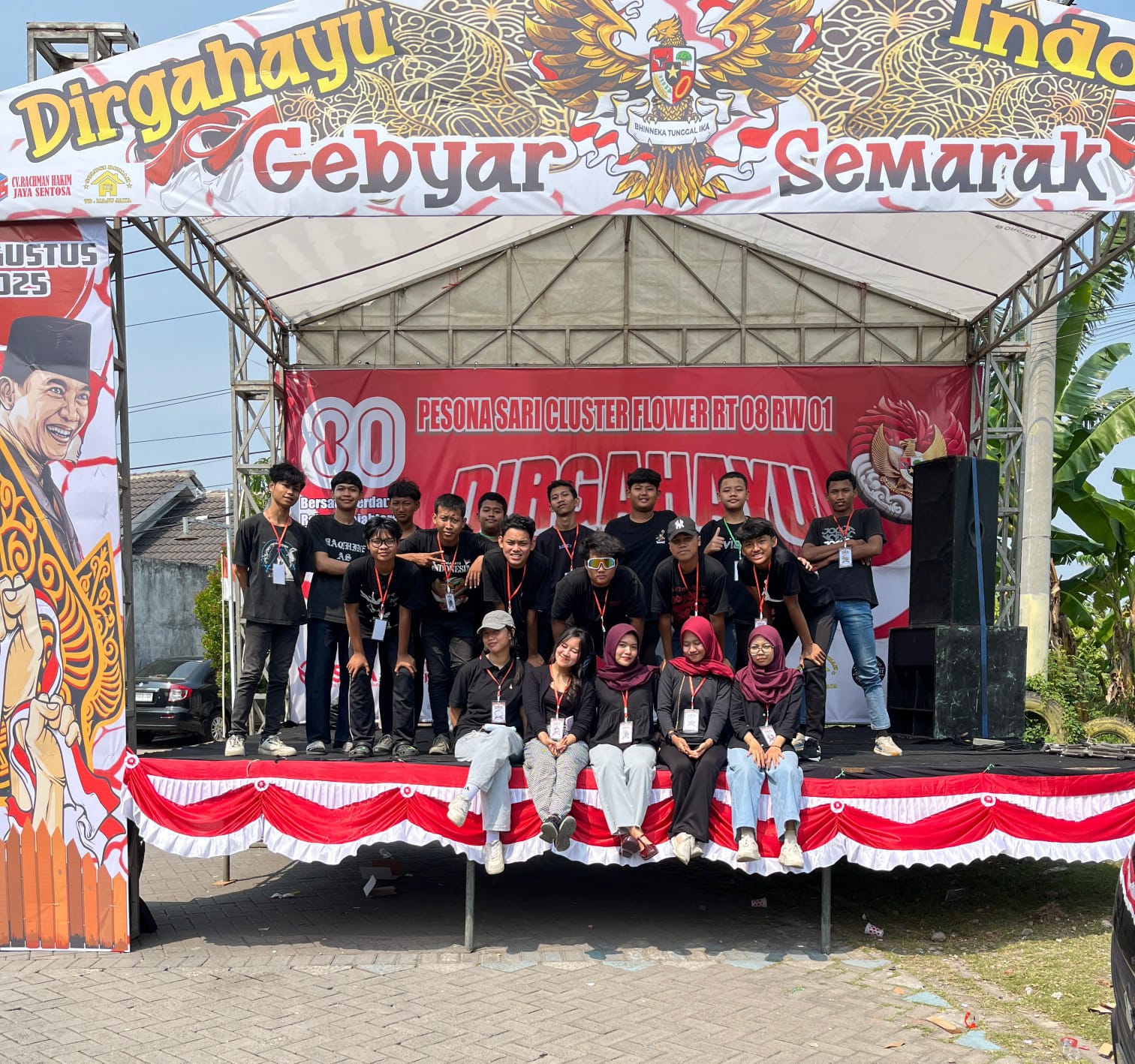 Jalan Sehat hingga Pentas Musik, Perayaan HUT RI ke-80 di Pesona Sari Residen Meriah
