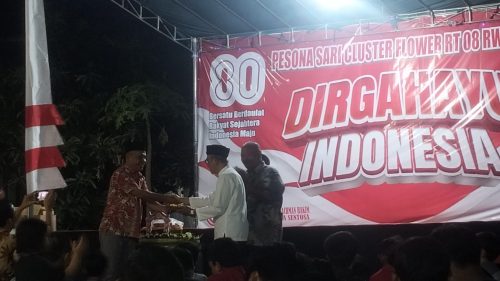 Peringati HUT RI ke-80, Warga Pesona Sari Gelar Tasyakuran dan Hiburan Rakyat