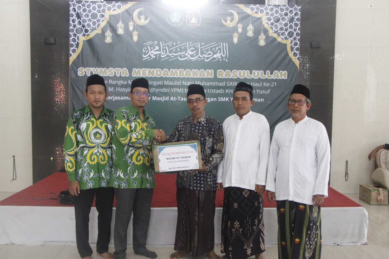 SMK YPM 1 Taman Gelar Peringatan Maulid Nabi:Menebar Kebaikan dan Mempererat Kebersamaan